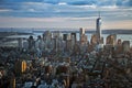 Manhattan street view from Empire State Building in New York City Royalty Free Stock Photo